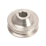 Dynamo Pulley Double V Aluminium 65mm Dia 17mm - LCDP11 - Powerlite