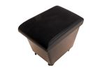 Cubby Box Armrest RHD/LHD Leather Black - LF1104BLACKBP - Britpart