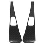 Chequer Plate Wing Top Pair 3mm Black - LL12083B - Aftermarket