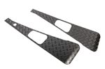 Chequer Plate Wing Top RHD Pair 3mm Black - LL1208P3B - Aftermarket