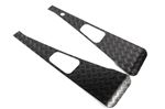 Chequer Plate Wing Top LHD Pair 3mm Black - LL1208P3BLHD - Aftermarket