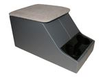 Cubby Box XS Style Light Grey Top Dark Grey Body - LL1223GREYXBP - Britpart