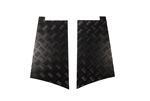 Chequer Plate Wing Protectors (pair) Black 3mm - LL1264P3B - Aftermarket