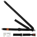 Static Lap Belt (single) Black - LL1317BLACK - Securon