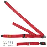 Rear Seat Belt Kit - Static Static Type - Each - Red - LL1317RED - Securon