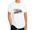 Defender 90 Hard Top 2007on - T Shirt in Black and White - LL1879TSTYLE