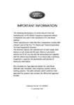 Owners Handbook - Range Rover P38A English - 1994-2001 - LRL04542ENGGR - OTP