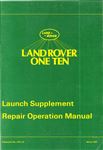 Repair Operation Manual - Land Rover 110 - 1983-1984 - LRTL23GR - OTP