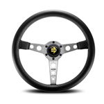 Steering Wheel - Prototipo Silver Spoke/Black Leather 350mm - RX2453 - MOMO