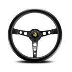 Steering Wheel - Prototipo Black Spoke/Black Leather 350mm - RX2454 - MOMO