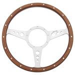 Steering Wheel - 13" Wood Rim Dished - MK313D- Moto-Lita
