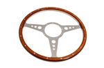 Steering Wheel 14" Wood Rim Flat - MK314F - Moto Lita