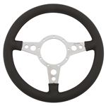 Steering Wheel - 13" Leather - Flat - MK413F - Moto-Lita