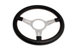 Steering Wheel 14" Leather Rim Dished Slots - MK414DS - Moto Lita