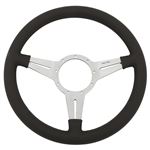 Steering Wheel - 14" Leather Dished with Slots - MK414DS- Moto-Lita