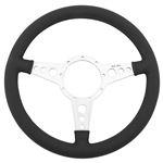 Steering Wheel - 14" Leather Flat - MK414F - Moto-Lita