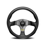Steering Wheel - Team Black Leather and Spokes 280mm - MOMO2009 - Momo