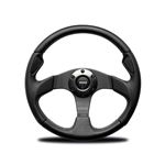 Steering Wheel - Jet Black Leather and Spokes 320mm - MOMO2011 - Momo