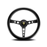 Steering Wheel - Prototipo Black Leather Black Spoke 350mm - MOMO2023 - Momo