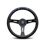 Steering Wheel - Drifting Black Blue Insert Black Spoke 330mm - MOMO2029 - Momo