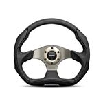 Steering Wheel - Eagle Black Leather Anthracite Spoke 350mm - MOMO2031 - Momo