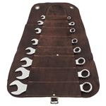 Spanner Set Whitworth Leather Roll (8 piece) - MTR131110 - Laser Tools