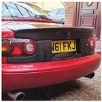 Boot Spoiler Low Ducktail Carbon Fibre - MXVCM068CF - Carbon Miata