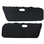 Door Cards Quilted Black without Speaker Cutout - MXVCM070BB - Carbon Miata