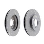 Front Brake Discs EBC Turbo Grooved 240mm Ventilated Pair - NAM7806UR