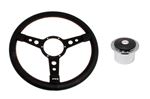 Steering Wheel Kit 14" Vinyl Semi Dish Black Centre and Alloy Boss - RA1440BA - Mountney