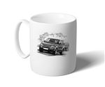 Range Rover Sport 05-09 Mug - Black and White with Reg - RA1539BWMUG