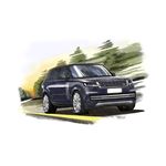 Range Rover Series 5 1st Edition 2022on Personalised Portrait in Colour - RA2155COL