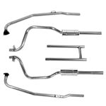 Stainless Steel Exhaust System - Original TR8 - H Pipe - 2 Box - RB7301