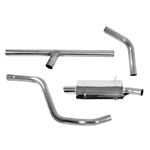 Stainless Steel Exhaust Part System - Less Manifolds - Large Bore Single Exit - RB7317