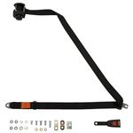 Front Seat Belt Kit - 3 Point Inertia Reel - 15cm Stalk - Each - Black - RB735515BLACK - Securon