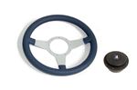 Moto-Lita Steering Wheel and Boss - OE TR8 Type - 13 Inch Blue Leather - PKC1295BLUE