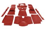 Luxury Wool Carpet Set - Red - Triumph TR4 - RF4051REDWOOL