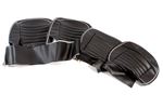 Triumph Front Seat Cover Kit - Black Vinyl with White Piping - RF4055BLACK