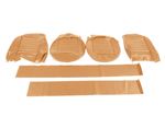 Triumph Front Seat Cover Kit - Tan Leather with Tan Piping - RF4055TANLEATHER