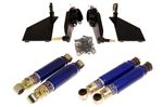 GAZ Front and Rear Shock Absorber Kit - Adjustable - with Rear Conversion Brackets - TR2-4 Early - RF4141GAZ