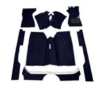 Tufted Carpet Set - RHD - Dark Blue - Triumph Herald All Models - RH5244BLUE
