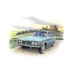 Rover P6 2000 Series 1 Saloon Personalised Portrait in Colour - RP2252COL