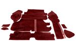 Rear Compartment Carpet Set - Red - Triumph 2000/2500 Estate - RM8153RED
