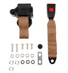 Rear Seat Belt Kit - Inertia Reel Type - Each - Beige - RO1086BEIGE - Securon