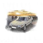Rover SD1 Mk2 (Light Shading) Personalised Portrait in Colour - RO2003COL