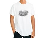 Rover SD1 Mk2 (Light Shading) - T Shirt in Black and White - RO2003TSTYLE