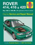 Workshop Manual Rover 414-416-420 95-99 (M to V) - RP1005 - Haynes