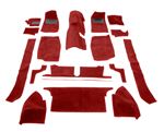 Carpet Set - OE Quality - Red - RHD - RP1228REDOE