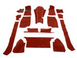 Carpet Set - OE Quality - Red - LHD - RP1230REDOELHD
