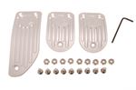 Aluminium Pedal Covers (3pc) - MGB 1976 to 1980 - RP1434LATE - Aftermarket